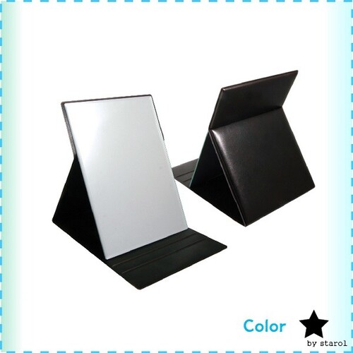 ST-453(L) 블랙 접이식 탁상거울/손거울/탁상거울/접이식거울/화장대거울